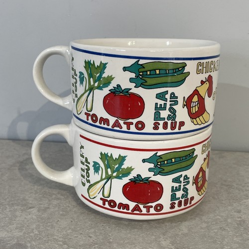 Vintage soup mug ceramic - vintage,