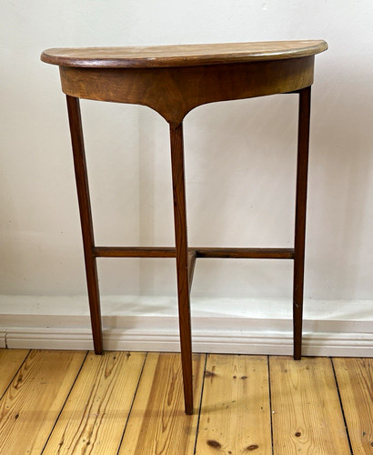 Antique half moon table demi - moon,