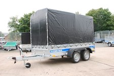 New Box Car Trailer 10x5 twin axle braked 1300kg 294cm x 143cm Box Trailer AL-KO