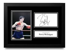 Barry McGuigan Signed A4