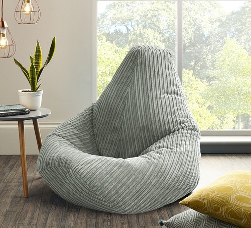 Large jumbo cord beanbag chair - large,