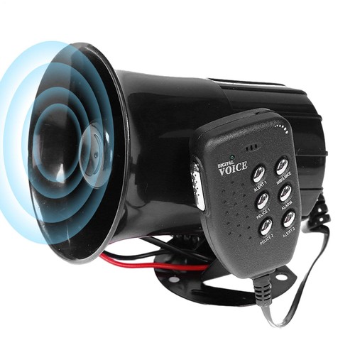 Car horn loud speaker - horn, police