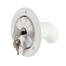 Fresh Water Tank Locking Inlet Filler Cap White Motorhome Campervan Caravan