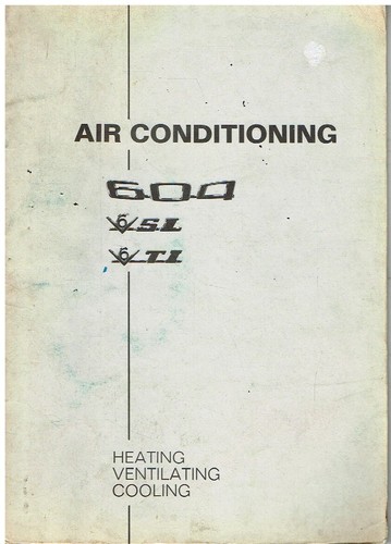 Peugeot 604 air conditioning - air,