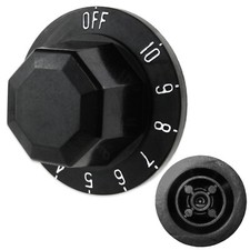 BLACK THERMOSTAT CONTROL KNOB