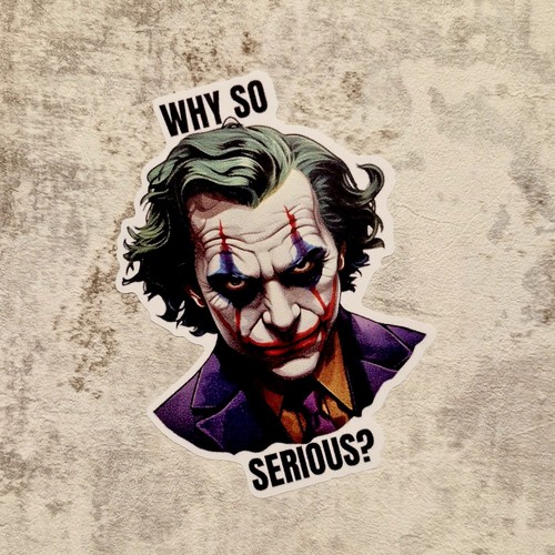 The joker batman 95mm sticker - joker,