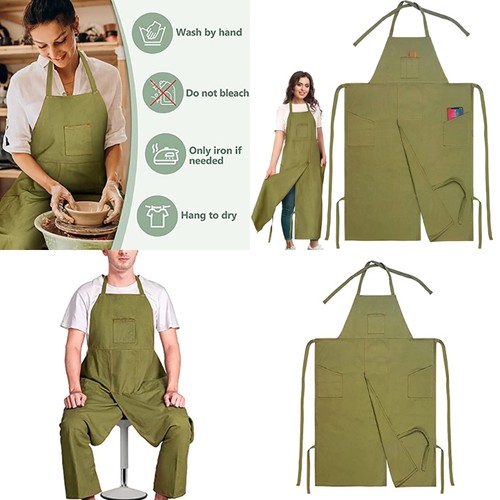 Split overlapped apron pottery - overlapped,