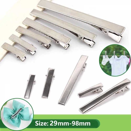 Metal crocodile clips - metal, hair