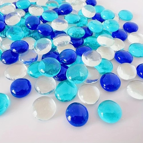 Glass pebbles vase - glass,