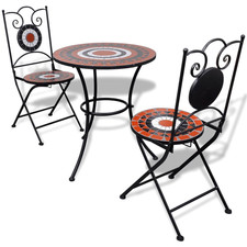 Bistro Set 3pc Mosaic Ceramic