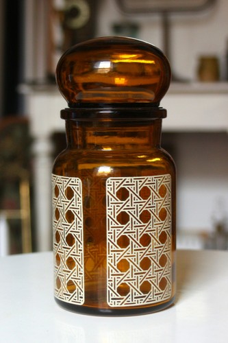 Vintage brown glass - brown,