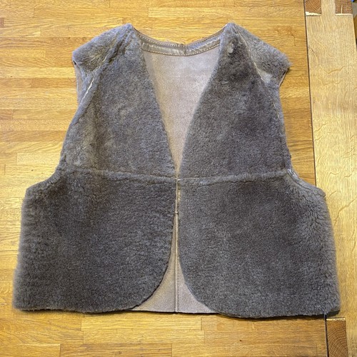 100 real sheepskin gilet - real,