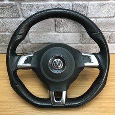 Genuine VW Polo, Golf Leather Steering Wheel. SRS. R, GTD, T5 T5.1 T6 etc.  12C
