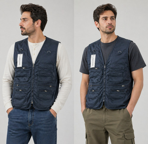 Mens waistcoat jacket - jacket, multi