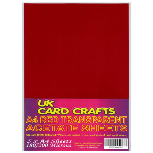 Transparent red acetate - 5,