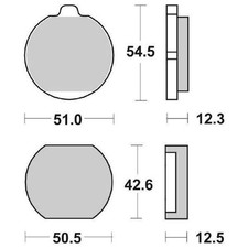 PAIR OF BRAKE PADS 510HF 510