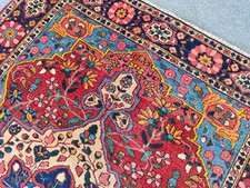 Rare Antique rug 5x7, colorful