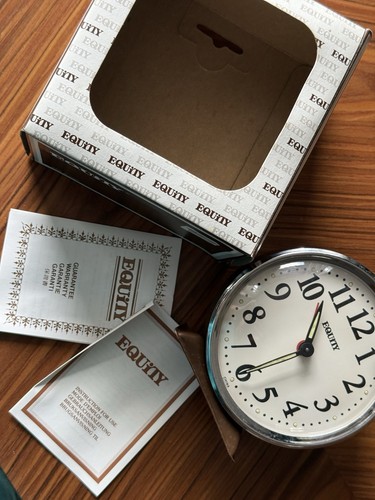 Vintage equity alarm clock - vintage,
