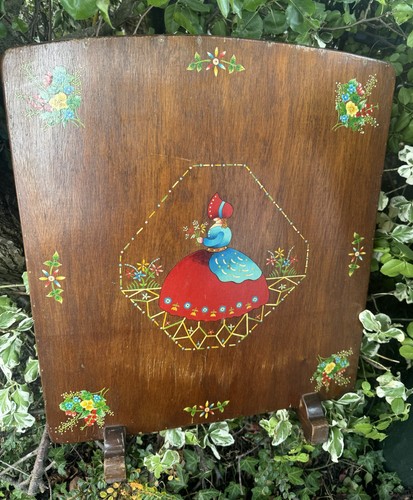 Vintage aged painted wooden - vintage,