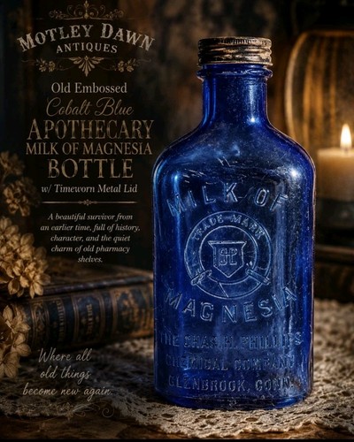 Old embossed cobalt blue - embossed,
