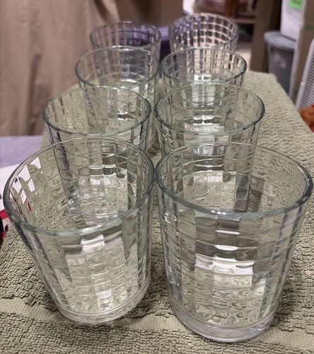 Optic grid tumblers set 8 - set,