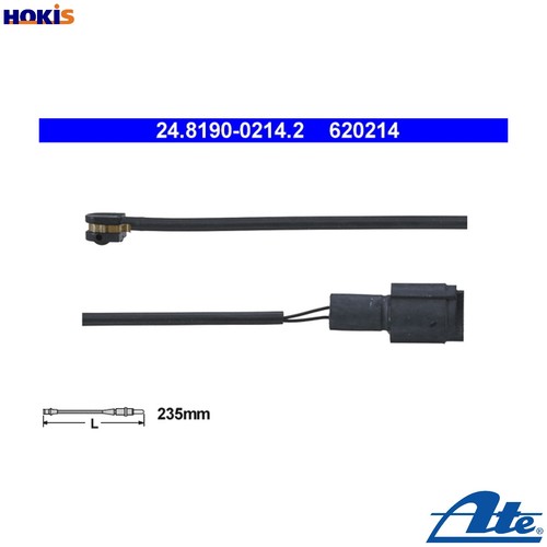 Warning contact brake - brake, pad