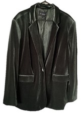 Women’s Velvet Jacket 18 #Matalan# Green Velvet Blazer Exc Cond  *Pre Loved*