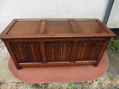 Quality oak blanket box - oak,