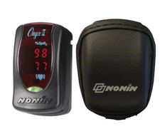 Nonin Onyx II 9550 Model Finger Pulse  Oximeter with Soft Case SPO2 and HB Read