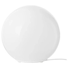 Modern White Glass Globe Table