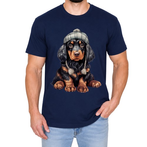 Cute cartoon gordon setter - cute,