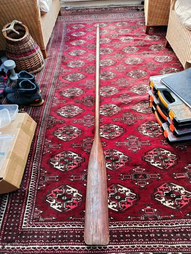 Vintage wooden boat oar - wooden,