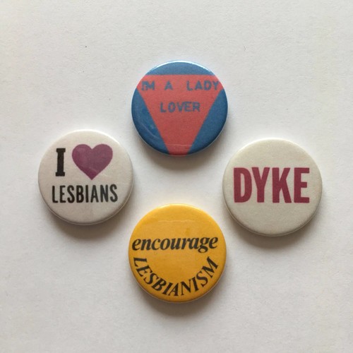 Lesbian button badges - lesbian,