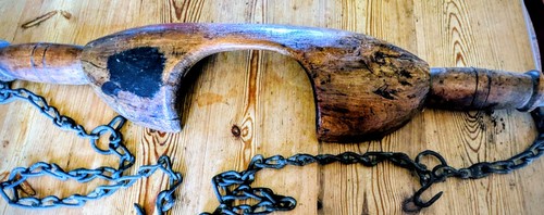 Antique milk churn yoke - milk,
