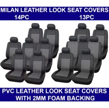 Milan 13pc & 14pc Leather Look