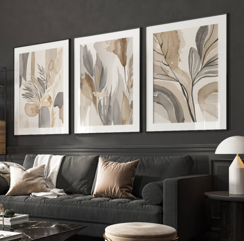 Neutral abstract wall - abstract, art