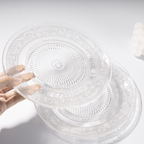 Glass tableware clear dishes - glass,