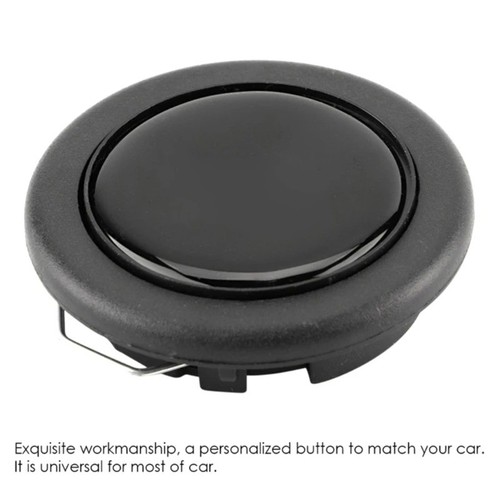 Universal black steering wheel - black,