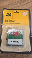 Rare AA Car Badge Wales Cymru