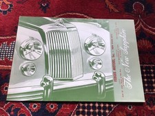 Vintage Rare Sales Brochure Armstrong Siddeley Sapphire