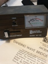 NOS American Electronics Field Strength Meter / SWR Bridge, model 95-128