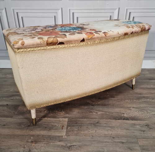 Vintage ottoman blanket - ottoman, box