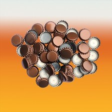 Pack Of 100 Brown Crown Caps