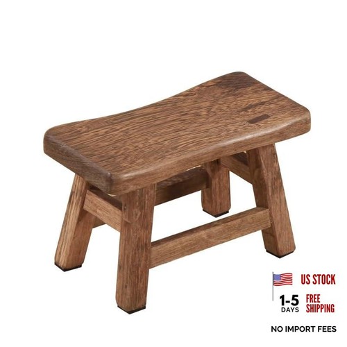 Rustic small wooden step stool - rustic,