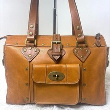 Mulberry Roxanne Handbag Brown Leather Vintage