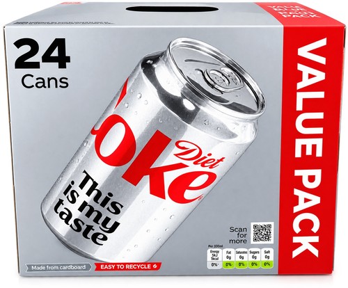 Diet coke cans value - coke, 24