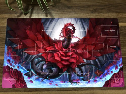 Ygo anime playmat black rose - ygo,