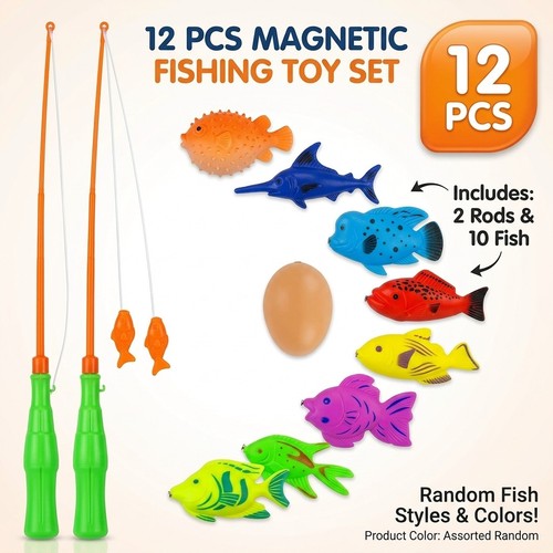 12pcs kids magnetic fishing - kids,