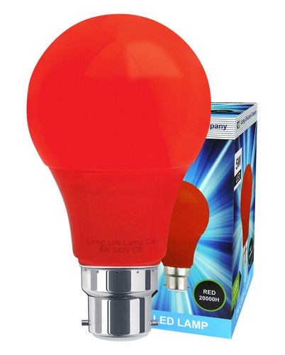 Led red gls light bulb - bulb, b22