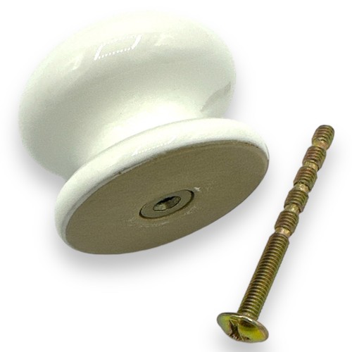 Door knobs white ceramic - knobs,